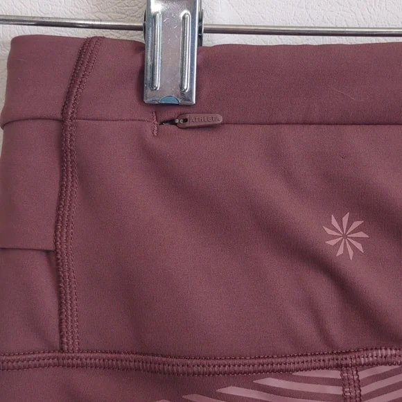 Athleta Allison Felix XXS  Reveal Tight Precision High Waisted Mauve Leggings - Picture 10 of 11